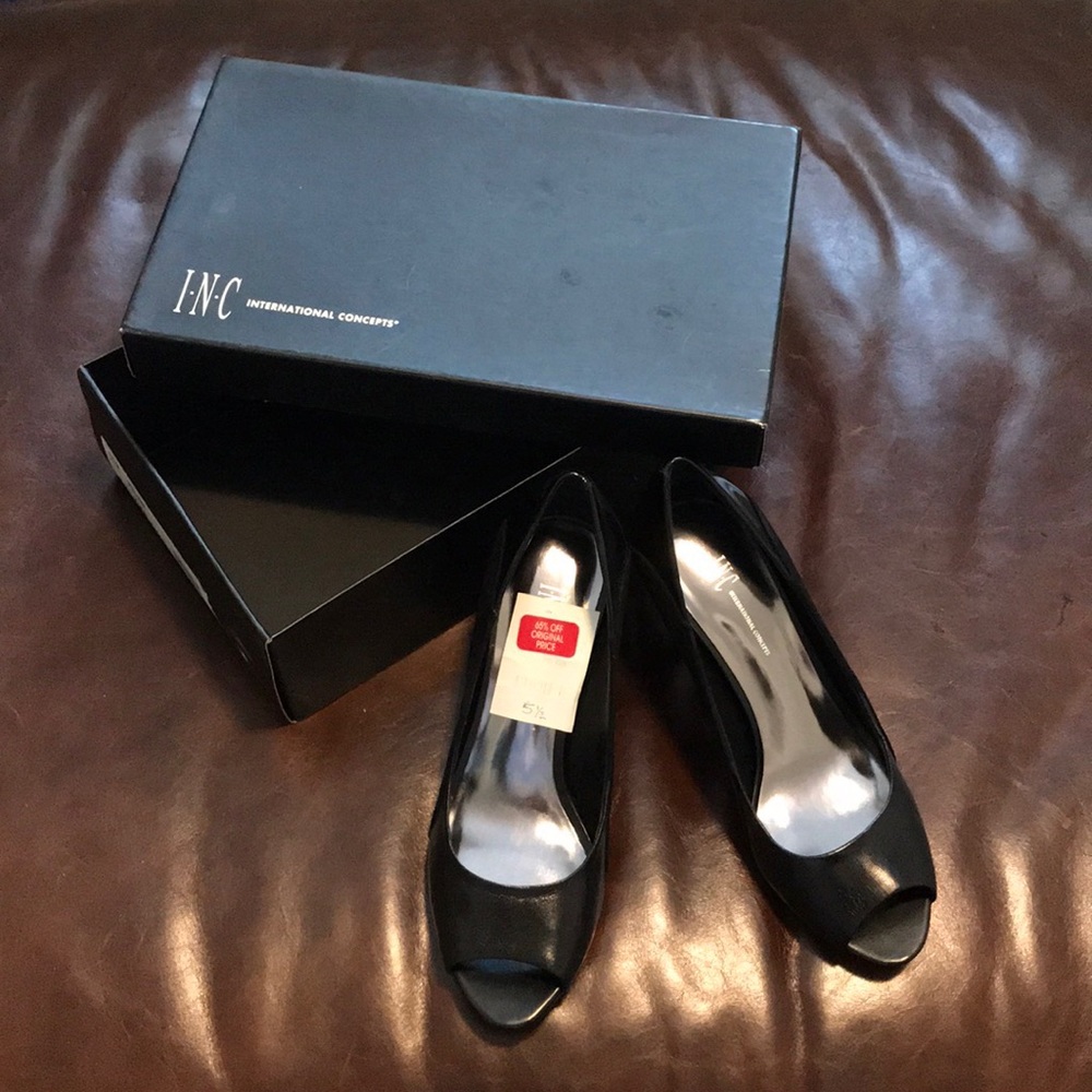 INC Peep-Toe Pumps